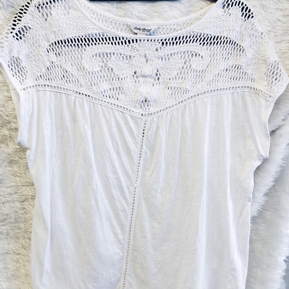 Urban Outfitters Lucky Brand lace t-shirt